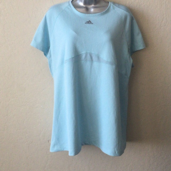 light blue adidas t shirt